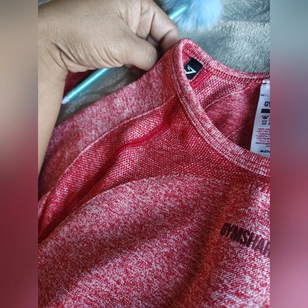 Gymshark Pink Long Sleeve Crop Top - Picture 5 of 5